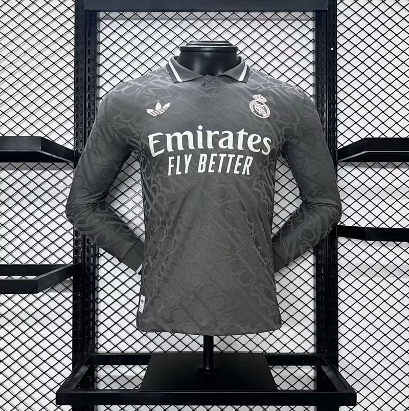 CAMISOLA REAL MADRID III 24/25 HOMEM (VERSÃO JOGADOR) MANGA LONGA