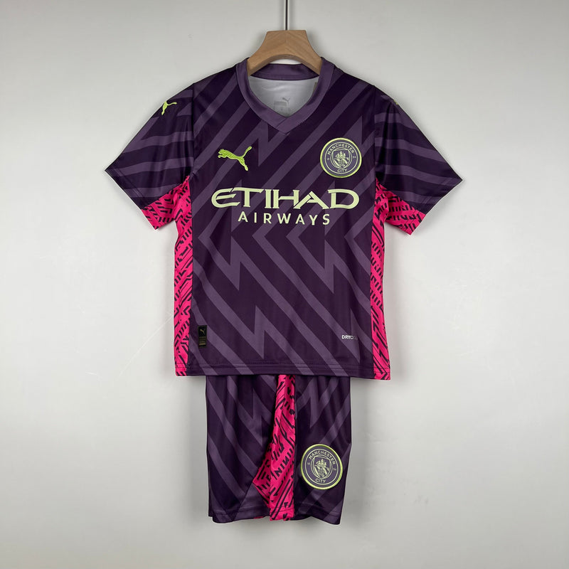 MANCHESTER CITY III GUARDA REDES 23/24 CONJUNTO INFANTIL