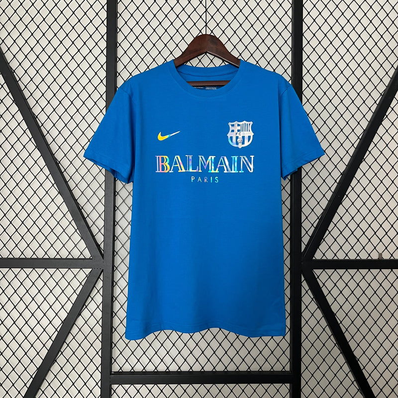 Camisola BARCELONA EDIÇÃO LIMITADA BALMAIN PARIS BLUE 24/25 HOMEM