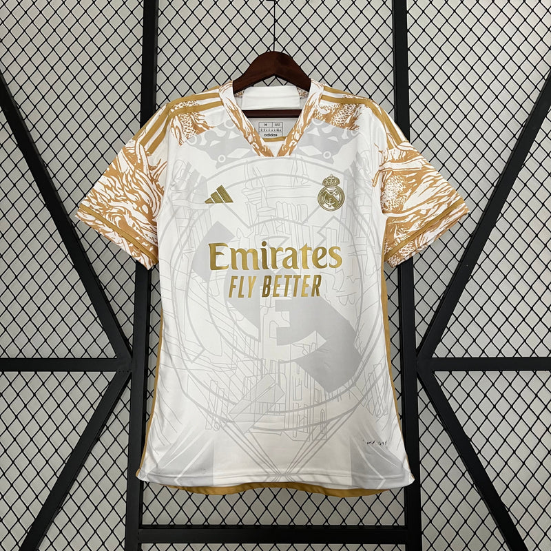 Camisola REAL MADRID EDIÇÃO LIMITADA DOURADA 24/25 HOMEM