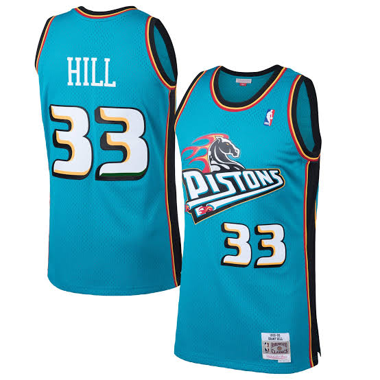 Camisola Vintage Mitchell & Ness Detroit Pistons "Hill" 33